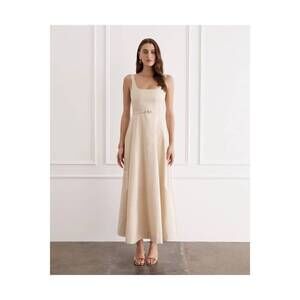 NEW AQUA BLU claudette maxi dress in illuminee